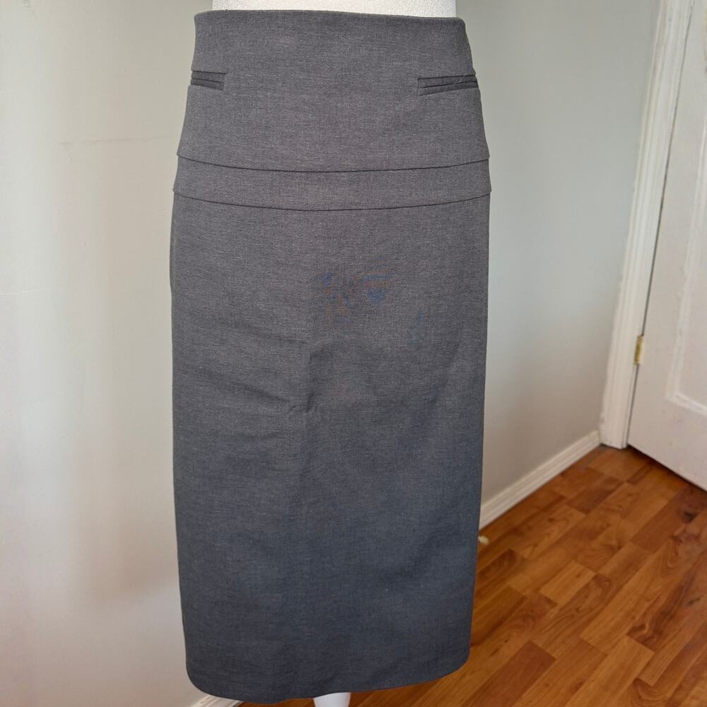 Christopher & Banks Gray Pencil Career Skirt NWT Size 16